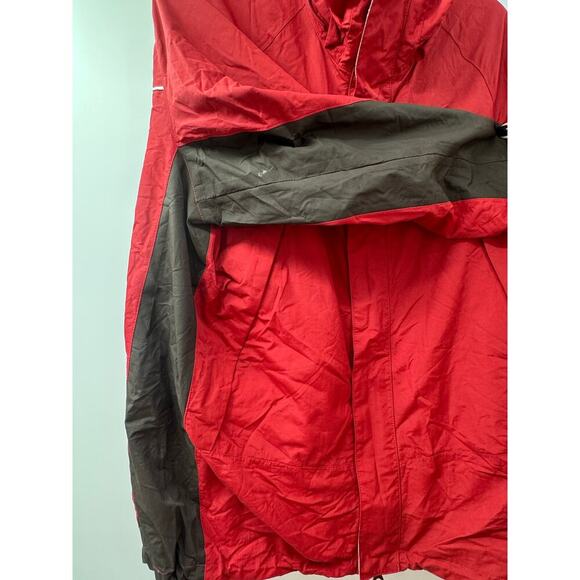 Vintage Timberland Weathergear Jacket Mens Medium Red Full Zip Streetwear Y2K - Picture 4 of 10